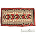 c.1940's NAVAJO RUG DIAMONDS & ZIGZAG PATTERN... 174cm/93cm