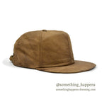 1980's ADVENTURE BOUND BROWN LEATHER CAP...