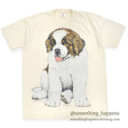 1990's FRUIT OF THE LOOM DOG JUMBO PRINT T-SHIRT ... XL