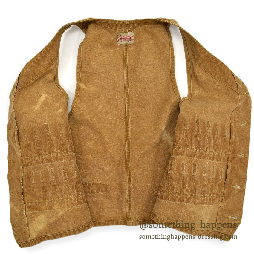 1930's DUXBAK BROWN DUCK HUNTING VEST...