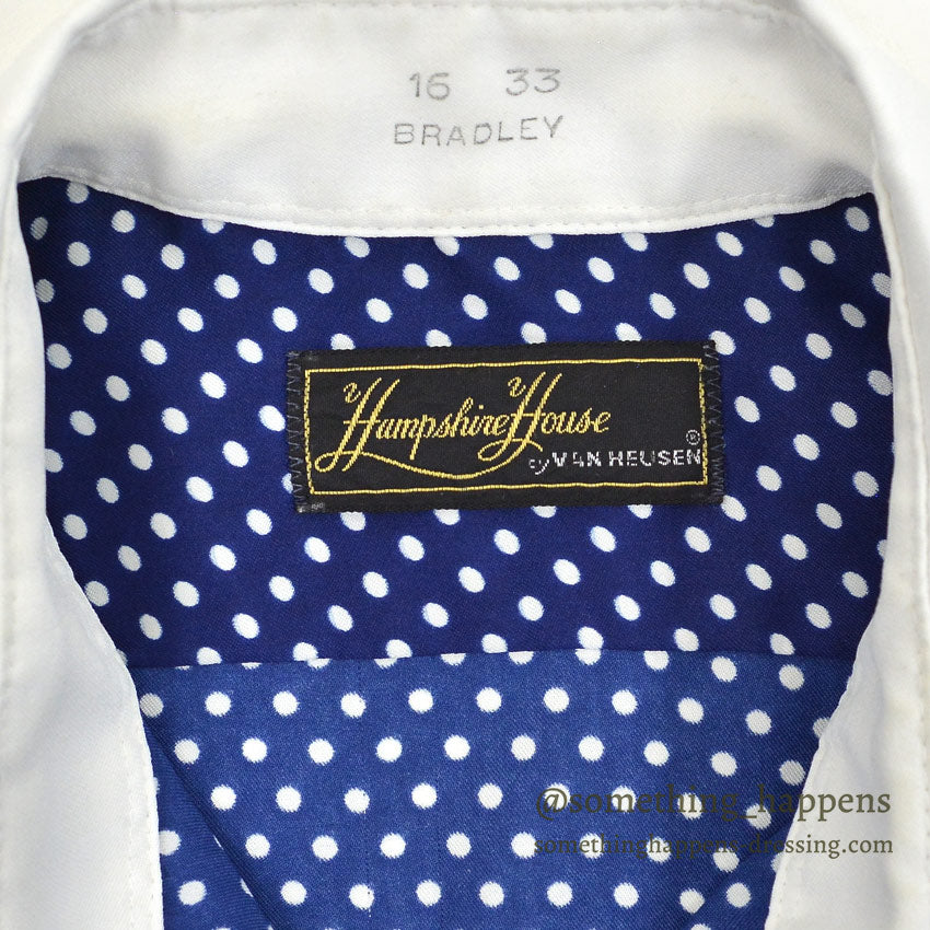 〜1980's HAMPSHIRE HOUSE BY VAN HEUSEN POLKA DOTS SHIRT ... 16-33