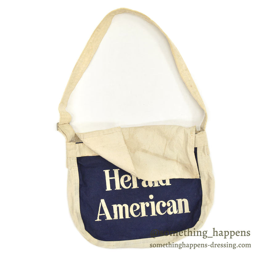 1960's~ Herald American NEWS PAPER BAG... SMALL