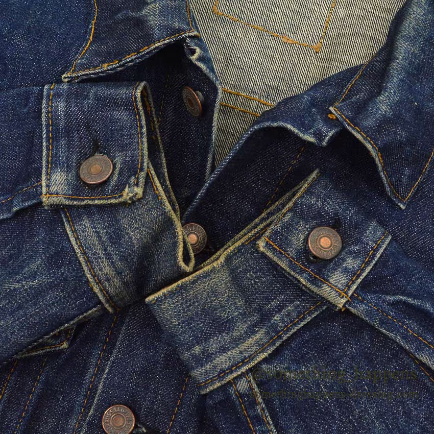 1960's LEVI'S 70505 BIG-E DENIM JACKET DARK ... Fits like 44