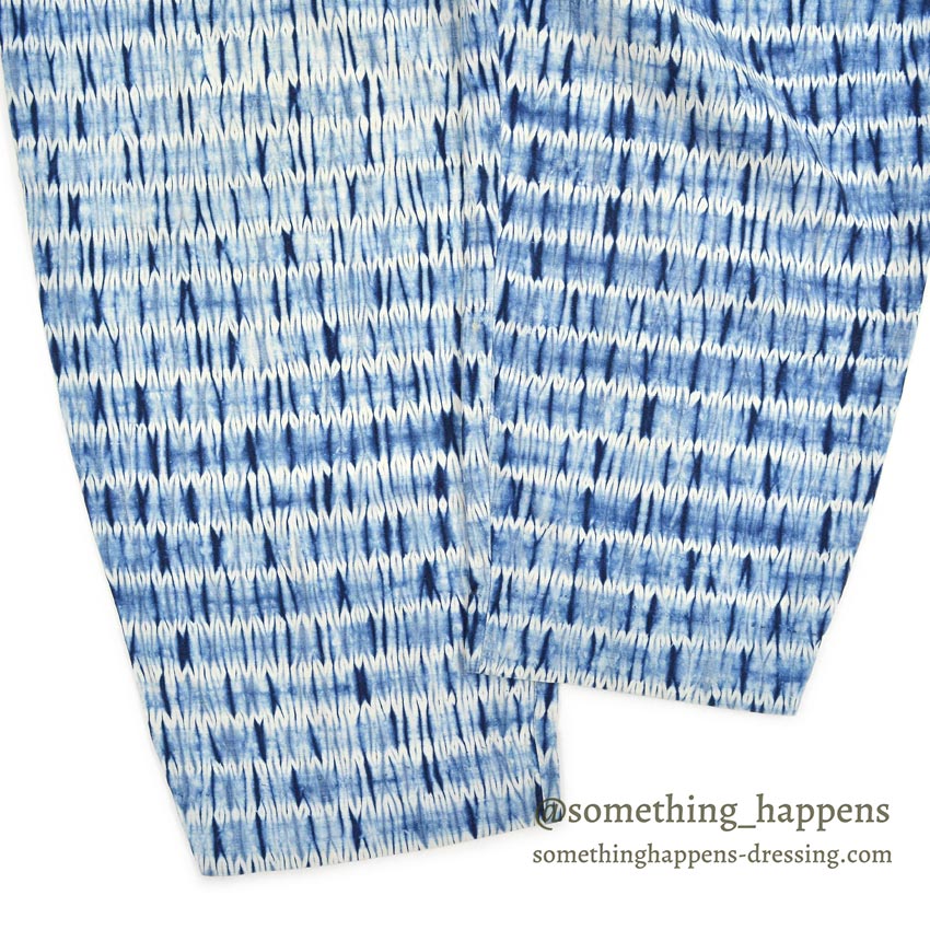 1980s BIS BIS Indigo Tie-Dye Cotton Easy Pants... Size S
