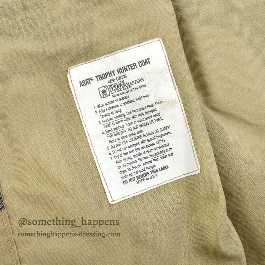 〜1990's ASAT CAMO TROPHY HUNTER COAT ... SMALL-REGULAR