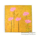ART FLOWERS ACRYLIC PAINTING CANVAS '28 ... 20.5cm/20.5cm