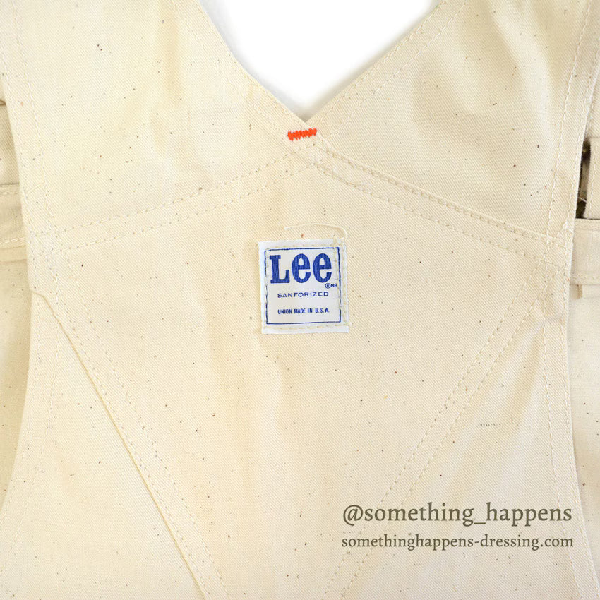 1970s DEADSTOCK Lee Off-white Overalls... W42/L30