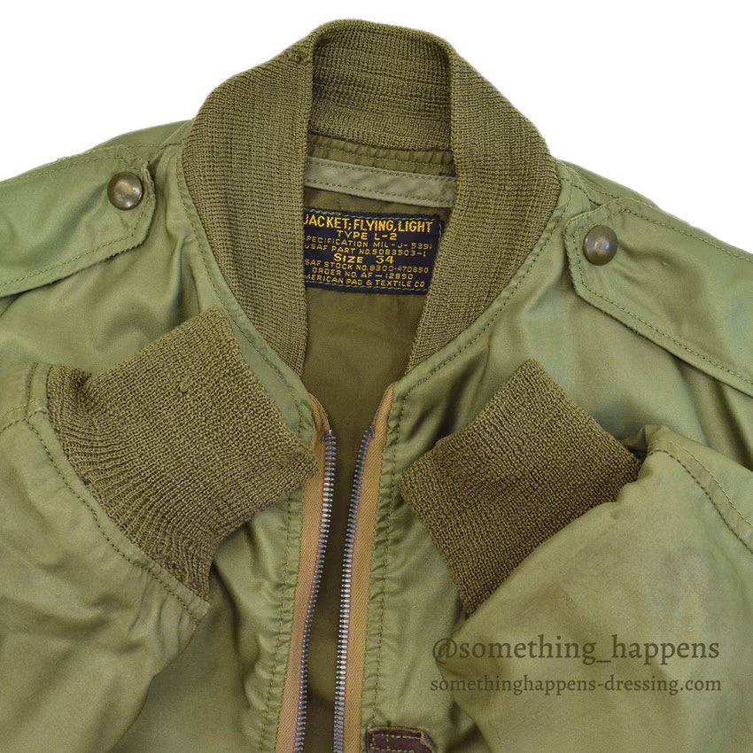 ~1950's USAF L-2 FLIGHT JAKCET AMERICAN PAD & TEXTILE CO... 34