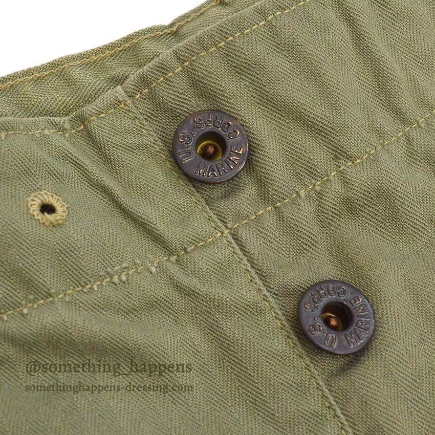 1940's U.S.M.C. WW2 M-44 HBT TROUSERS ... W32/L30