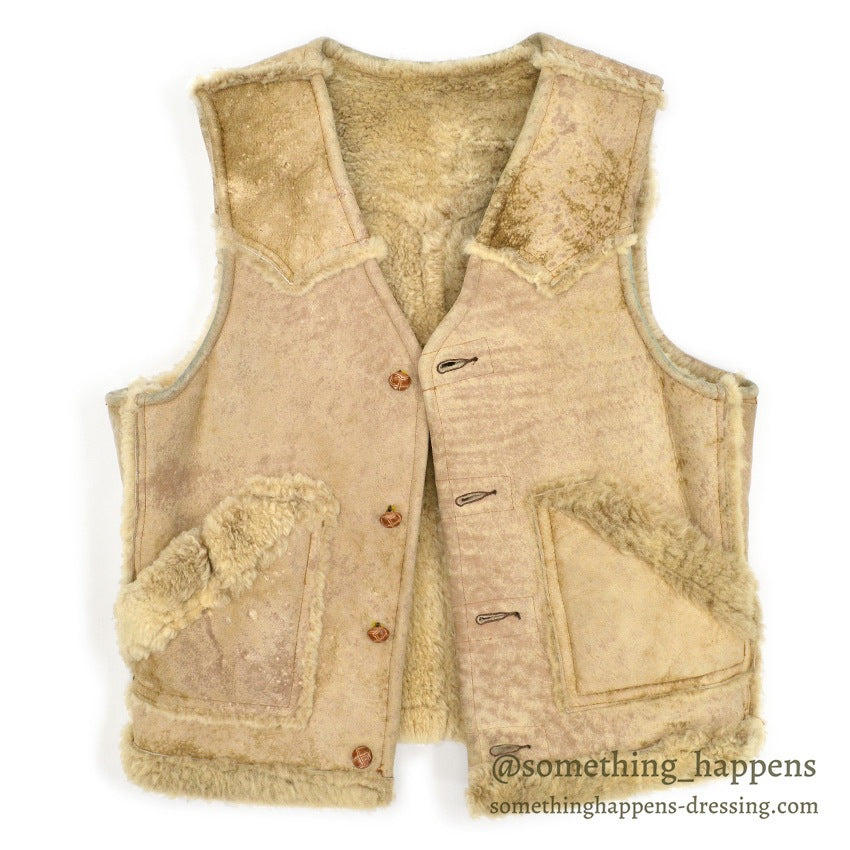 1970's SCHOTT SHEARLING VEST...42