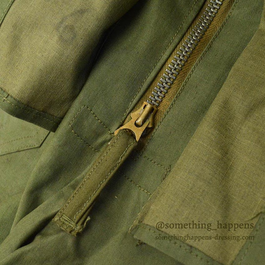 1940's USNAVY WW2 RAIN BIB OVERALL STENCIL... MEDIUM
