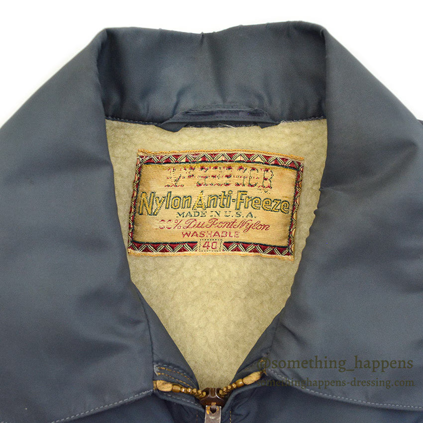 1950's McGREGOR FORD DRAG RACING NYLON ANTI-FREEZE JACKET GRAY... 38