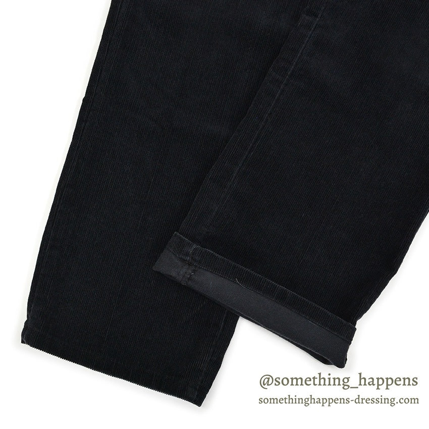 1980's Lee 200 CORDUROY PANTS BLACK MINT... W32/L30