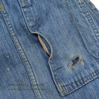 1930's~ WHITE FIELD S&B ONE POCKET DENIM OVERALL ... W39/L28