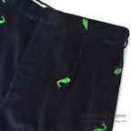 ~1970's DEADSTOCK HICKEY'S WHALE EMBROIDERY CORDUROY PANTS ... W32/L28