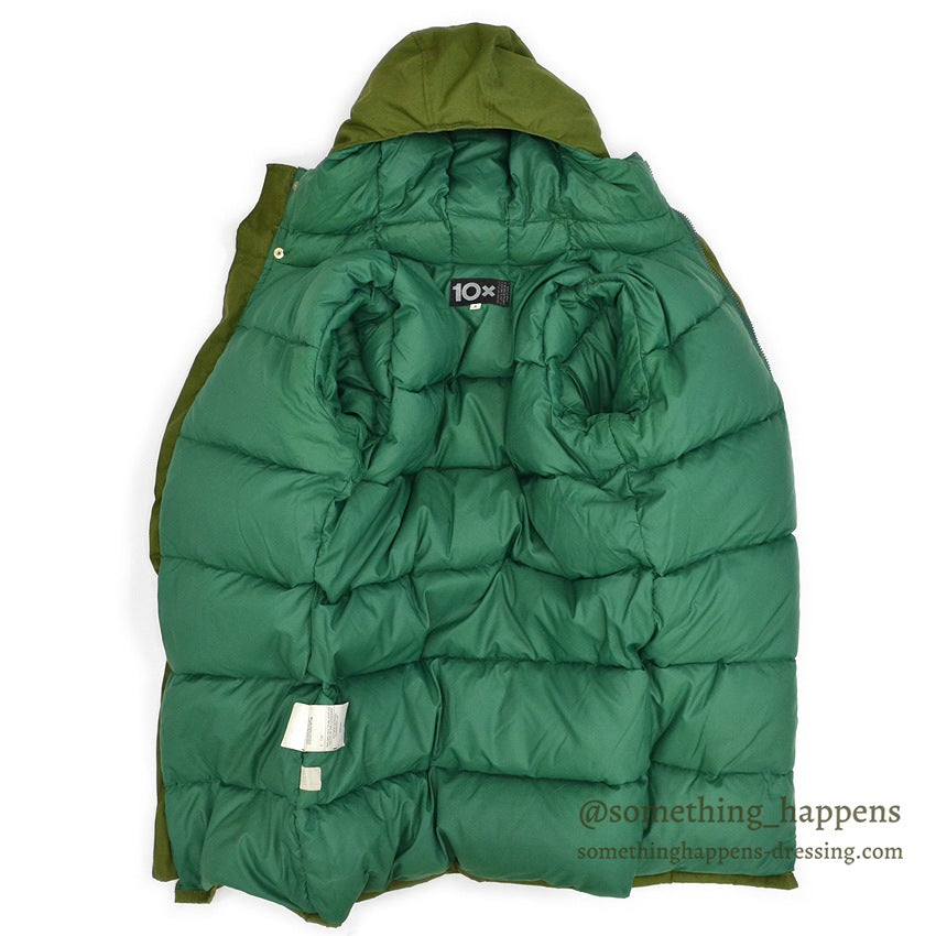1970's 10X OLIVE GREEN HUNTING DOWN COAT...S