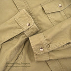 1980's DEERSKIN DOG EMBROIDERY CHAMOIS SHIRT... XL