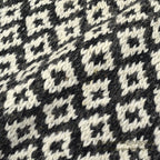 OLD ECUADOR HAND MADE WOOL KNIT SWEATER CROSS B/ W ... L