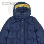 1970's~ WILLIAM BARRY NAVY DOWN COAT...M
