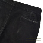 1960's BLACK CORDUROY SLACKS...W35/L28