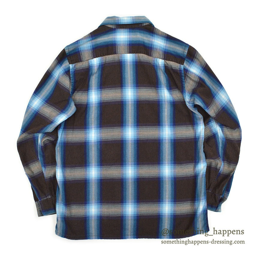 1960's DONEGAL OMBRE CHECK SHIRT...S