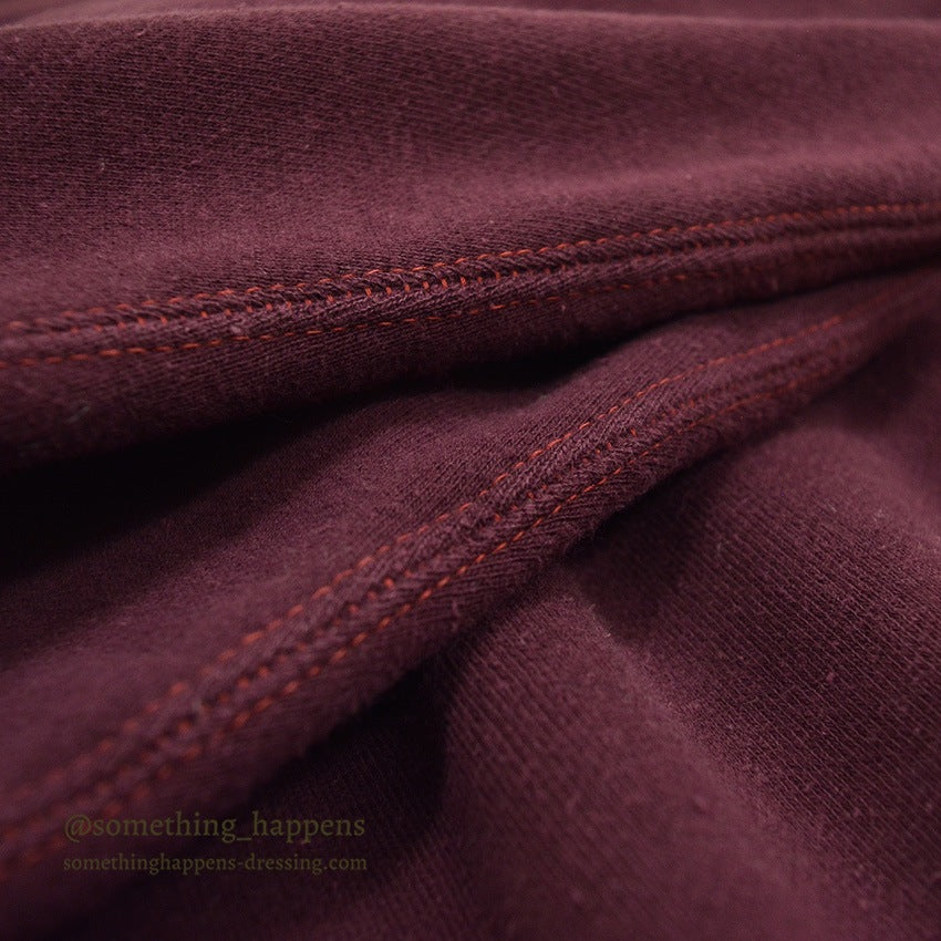 1940's~ CHAMPION CREWNECK BLANK SWEAT SHIRT MAROON ... LARGE