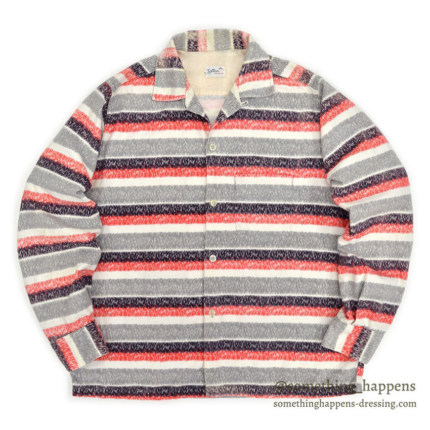 1950's SUTTON PRINT FLANNEL SHIRT...