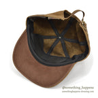 1980's ADVENTURE BOUND BROWN LEATHER CAP 2...