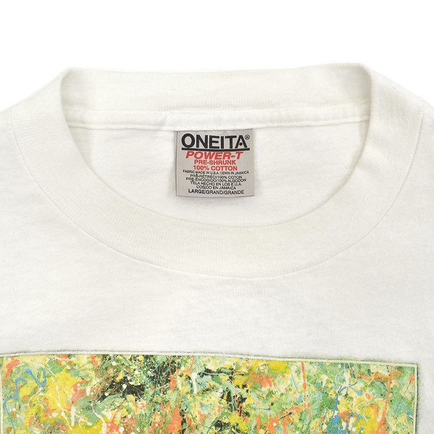 1990's ONEITA Norman Rockwell The Connoisseur ART PRINT T-SHIRT ... L