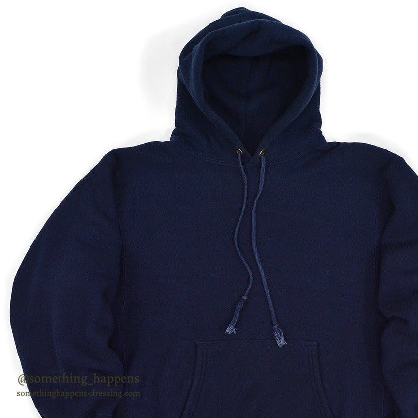 1970's CHAMPION NAVY BLANK REVERSE WEAVE SWEAT PARKA MINT... M