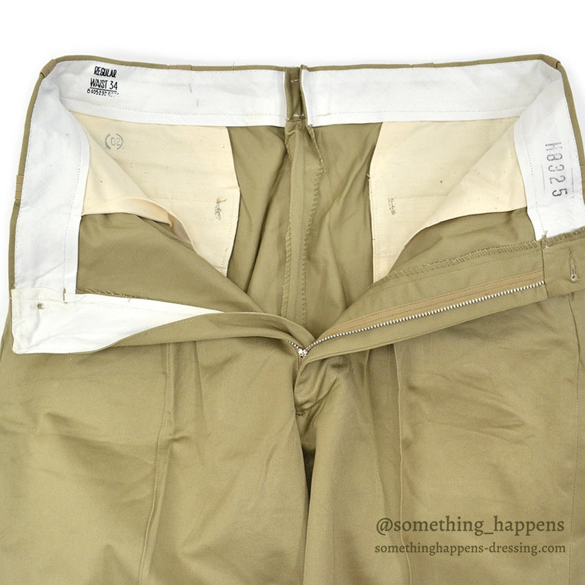 1950's DEADSTOCK U.S.ARMY SHORTS, MEN'S, COTTON, UNIFORM TWILL 1 ... W34