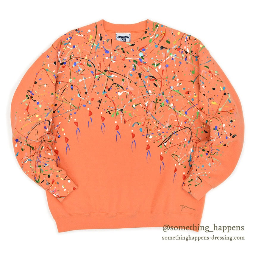1990's Lee ABSTRACT PAINTING SWEAT SHIRT...
