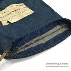1910's USARMY WW1 ERA BLUE DENIM BARRACKS BAG PATCH...