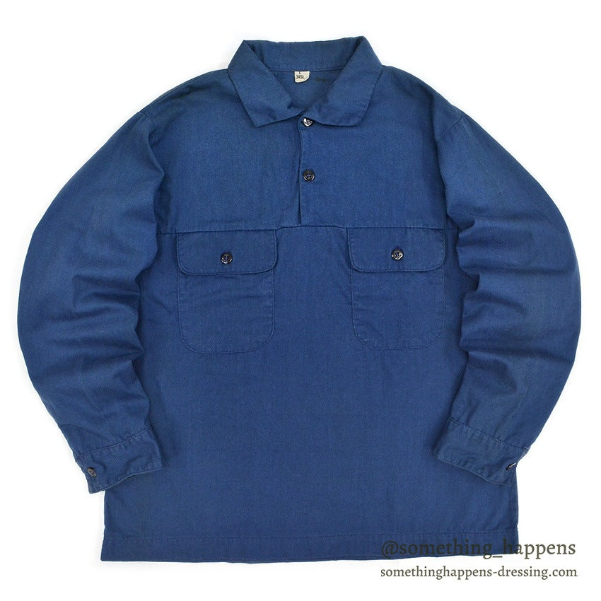 1970's USNAVY JUMPERS, UTILITY, LIGHT BLUE... LARGE
