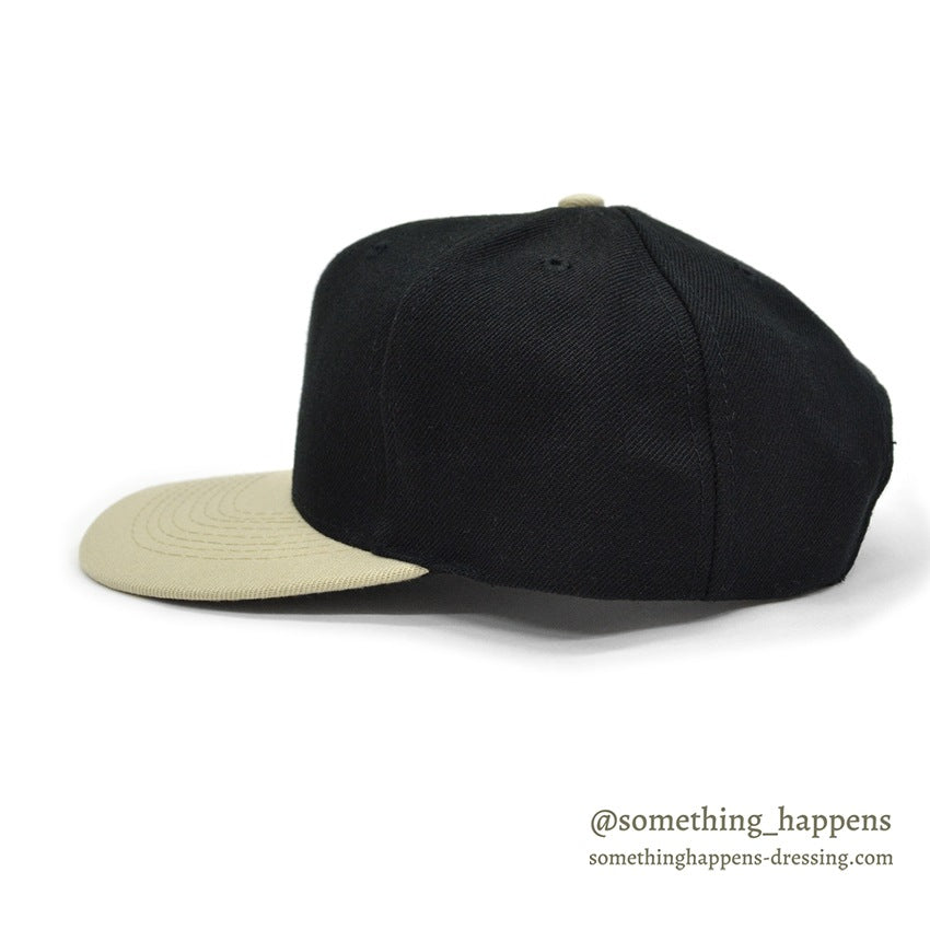 1990's~ DEADSTOCK OTTO CAP BLACK/TAN SNAP BACK CAP...