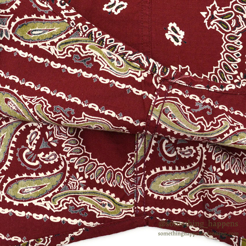 1990's GANT SALTY DOG BANDANA PATTERN B/D SHIRT...M