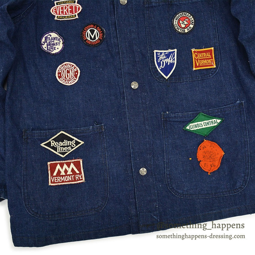 1950's DUBBLEWARE MEMORIAL RAILROAD DENIM COVERALL...