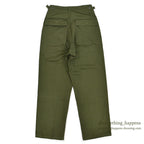 1960's DEADSTOCK USARMY TROUSERS, MEN'S, COTTON SATEEN OG107 ... MEDIUM