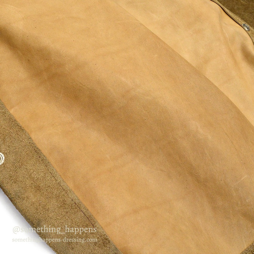 1960's~ SUPERIOR SUEDE LEATHER JACKET BROWN...