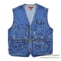 1990's BANANA REPUBLIC DENIM PHOTO JOURNALIST VEST...L
