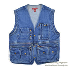 1990's BANANA REPUBLIC DENIM PHOTO JOURNALIST VEST...L