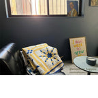 EIGHT POINT STAR PATCHWORK QUILT... 188cm/156cm