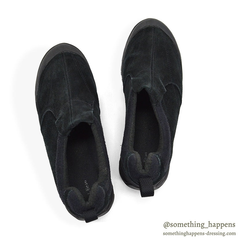 LLBEAN PRIMALOFT BLACK SUEDE LEATHER MOC SHOES...9W