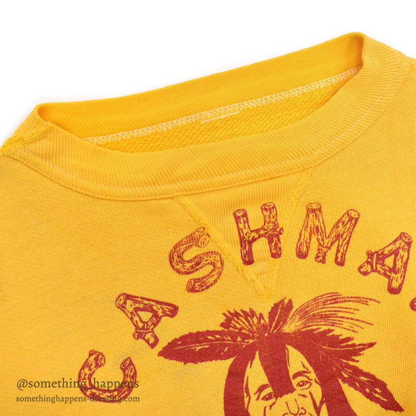 ~1960's CASHMAN COMANCHEROS INDIAN FACE previous V SWEAT SHIRT...