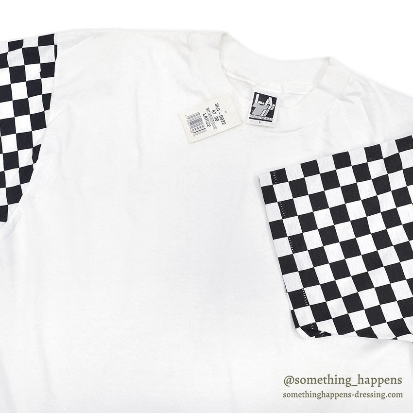 1990's DEADSTOCK LA CHECKER BOARD T-SHIRT... LARGE