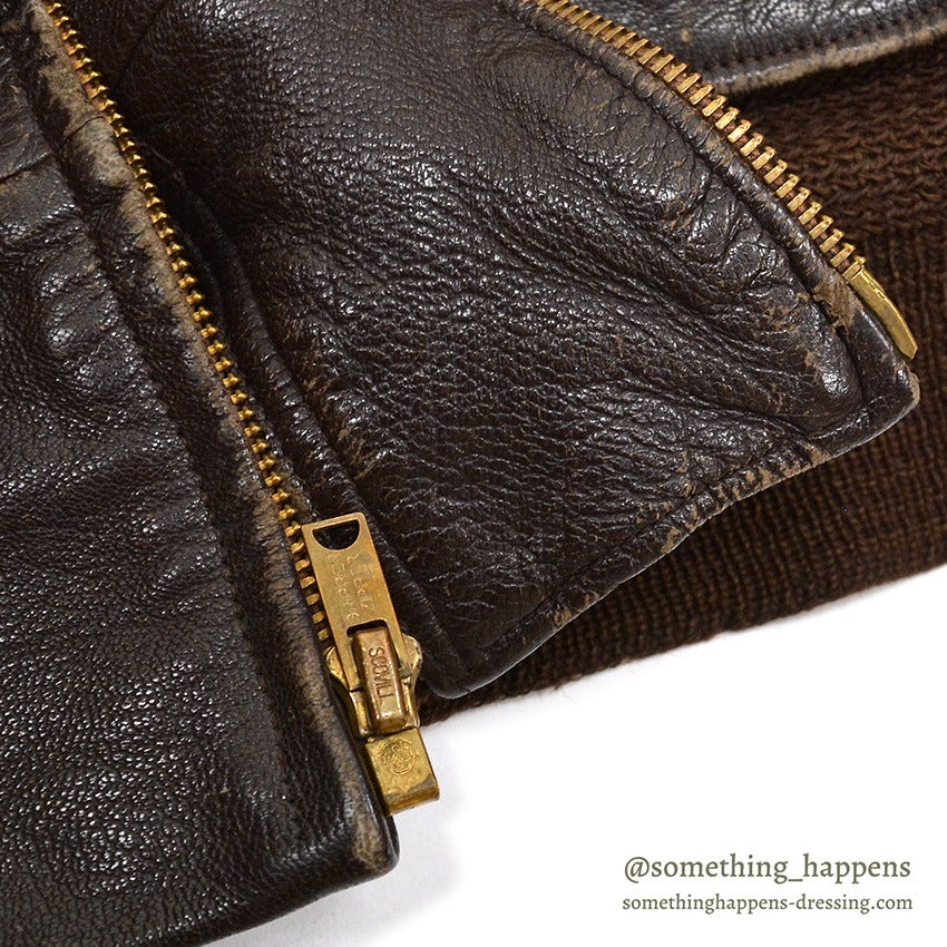 1950's~ LLBEAN GOAT SKIN LEATHER JACKET ... 44