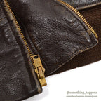 1950's~ LLBEAN GOAT SKIN LEATHER JACKET ... 44