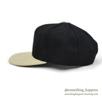 1990's DEADSTOCK OTTO CAP BLACK/TAN SNAP BACK CAP...