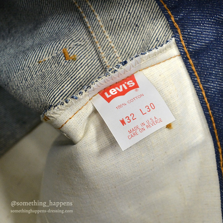 1990's DEADSTOCK Levi's 505 DENIM PANTS Made in USA... W32/L30