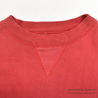 1950's RED TWO-TONE FRONT-V SWEAT SHIRT...